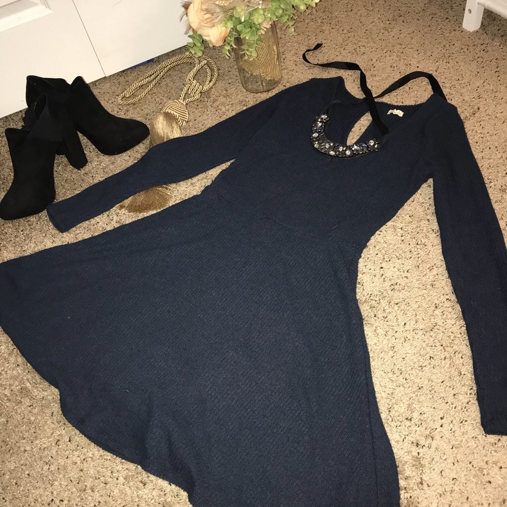 🔥HOT SALE🔥✨ NEW‼️HOLLISTER navy blue dress